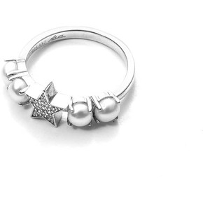 Anello 4US Cesare Paciotti Central Star - 4UAN3010W - 14 Anello 4US Cesare Paciotti Central Star - 4UAN3010W - 14