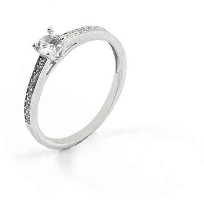 Anello Donna 4US Cesare Paciotti Solitario - 4UAN3941W - 14 Anello Donna 4US Cesare Paciotti Solitario - 4UAN3941W - 14