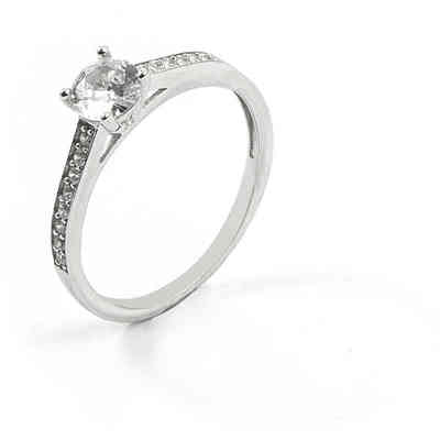 Anello Donna 4US Cesare Paciotti Solitario - 4UAN3942W - 12 Anello Donna 4US Cesare Paciotti Solitario - 4UAN3942W - 12