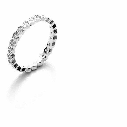 Anello Donna 4US Cesare Paciotti Zirconia - 4UAN3438W - 12
