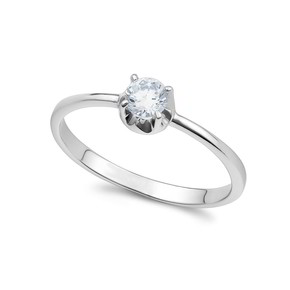 Anello Donna Ambrosia Solitario - AAZ 141 - 14