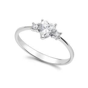 Anello Donna Ambrosia Solitario Cuore - AAZ 145 - 14 Anello Donna Ambrosia Solitario Cuore - AAZ 145 - 14