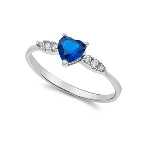 Anello Donna Ambrosia Solitario Cuore - AAZ 147 - 14 Anello Donna Ambrosia Solitario Cuore - AAZ 147 - 14