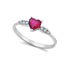 Anello Donna Ambrosia Solitario Cuore - AAZ 148 - 14 Anello Donna Ambrosia Solitario Cuore - AAZ 148 - 14