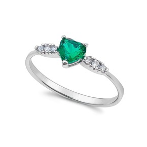 Anello Donna Ambrosia Solitario Cuore - AAZ 149 - 14 Anello Donna Ambrosia Solitario Cuore - AAZ 149 - 14