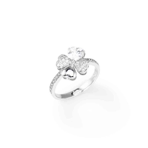 Anello Donna Amen Quadricuore - RQUBB - 12