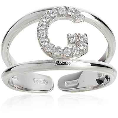 Anello Donna Artlinea Lettera Zirconia - ZAS2/G-LB Anello Donna Artlinea Lettera Zirconia - ZAS2/G-LB