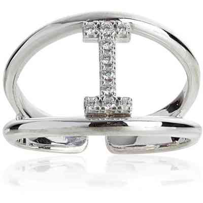 Anello Donna Artlinea Lettera Zirconia - ZAS2/I-LB Anello Donna Artlinea Lettera Zirconia - ZAS2/I-LB