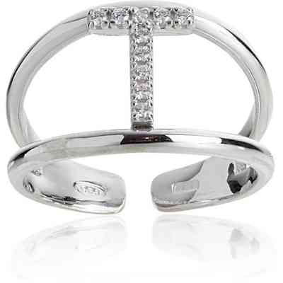 Anello Donna Artlinea Lettera Zirconia - ZAS2/T-LB