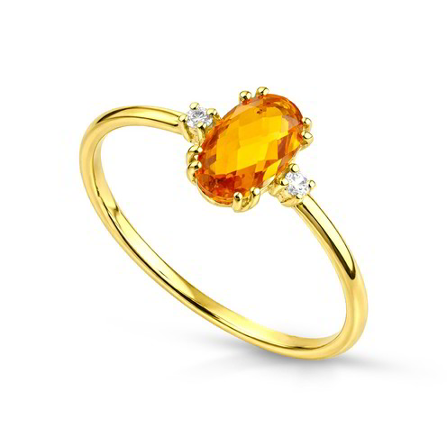 Anello Donna Lucciole Solitario - ANIRIDE9KTOV-OG-AMB