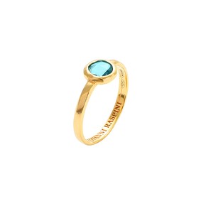 Anello Donna Raspini Loop Azzurro Piccolo - 12127 - 16 Anello Donna Raspini Loop Azzurro Piccolo - 12127 - 16