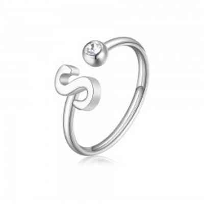 Anello Donna S'Agapò Click Lettera - SCK189