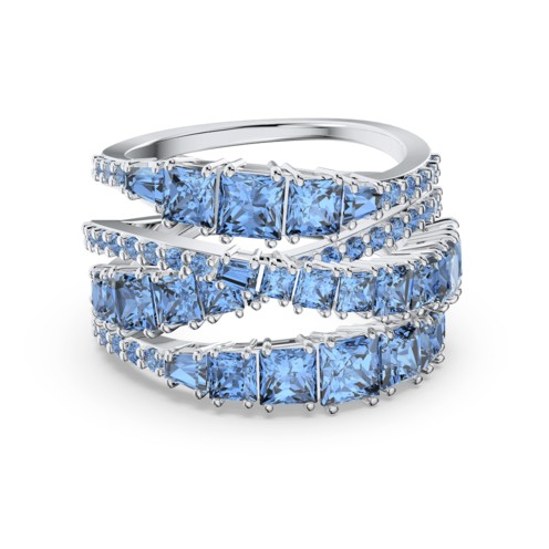 Anello Donna Swarovski Twist Wrap Blu - 20