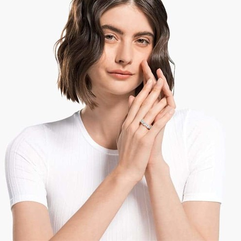 Anello Donna Swarovski Vittore Pear Rose - 18