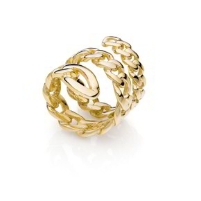 Anello Donna Unoaerre Catena Spirale - 2394