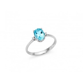 Anello Miluna Topazio Azzurro - LID3196 - 14 Anello Miluna Topazio Azzurro - LID3196 - 14