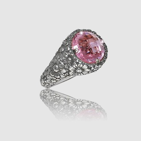 Anello Tesoro Di Hera Margherite Quarzo - FAN004-R