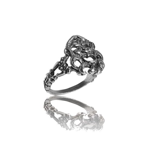 Anello Tesoro Di Hera Maschera Apotropaica - AN021 - 14