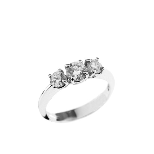 Anello Trilogi Leo-Cut 0,99 ct - 13AN - 14
