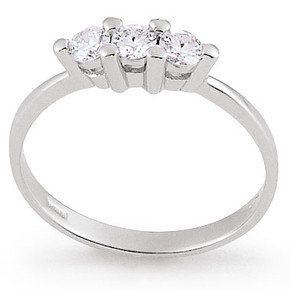 Anello Trilogy Artlinea Diamond - AD070-LB - 13 Anello Trilogy Artlinea Diamond - AD070-LB - 13