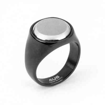 Anello Uomo 4US Cesare Paciotti Black - 4UAN4404 - 20 Anello Uomo 4US Cesare Paciotti Black - 4UAN4404 - 20