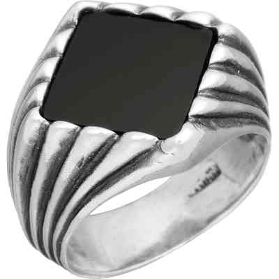 Anello Uomo Giovanni Raspini Rigato Onice - 11316 - 24 Anello Uomo Giovanni Raspini Rigato Onice - 11316 - 24