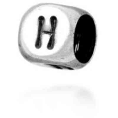 Bead Giovanni Raspini Lettera H - 11408