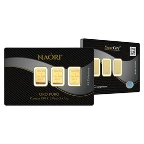 Blister Lingotti Oro 24Kt Naori 3x1 gr - NA0A3