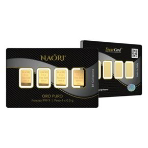 Blister Lingotti Oro 24Kt Naori 4x0.5 gr - NA0B4