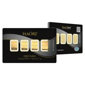 Blister Lingotti Oro 24Kt Naori 4x1 gr - NA0A4