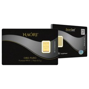 Blister Lingotto Oro 24Kt Naori 0.5 gr - NA0B1