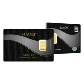 Blister Lingotto Oro 24Kt Naori 1 gr - NA0A1