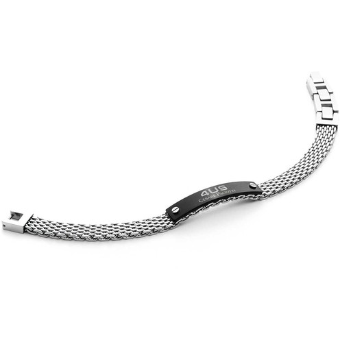 Bracciale 4US Cesare Paciotti Black Mesh - 4UBR3810