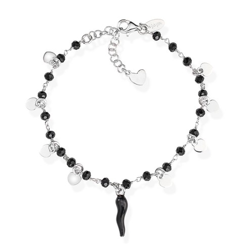 Bracciale Amen Cornetto Nero - BRCSHBN1