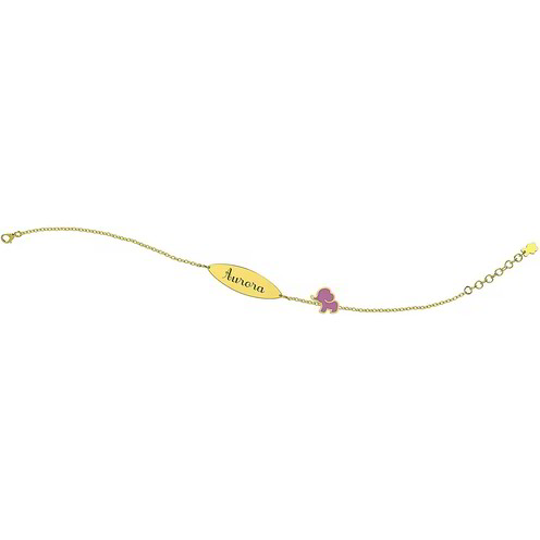 Bracciale Bambino Targhetta Nanan - NGLD0011