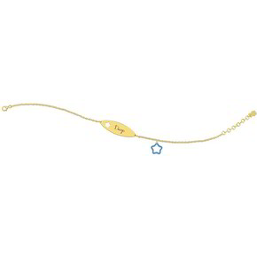 Bracciale Bambino Targhetta Nanan - NGLD0047