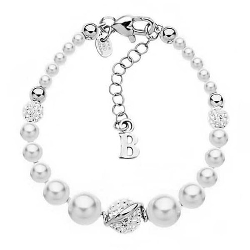 Bracciale Donna Boccadamo Argento Perle - BR369