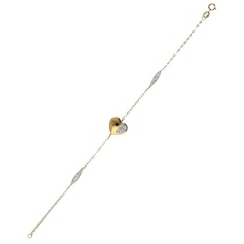 Bracciale Donna Guzzi Gioielli Oro 18Kt - CUORE1B