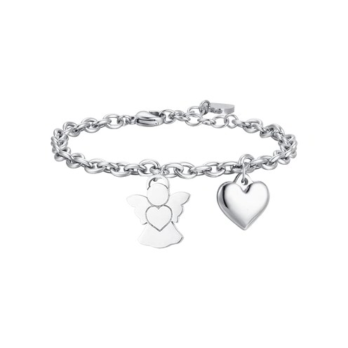 Luca Barra Bracciale Donna In Acciaio Con Perle E Cristallo Bianco - Modello BK2514, ELEGANTE - 3