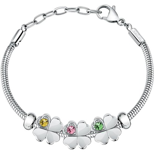 Morellato bracciale donna con quadrifoglio in acciaio in offerta online