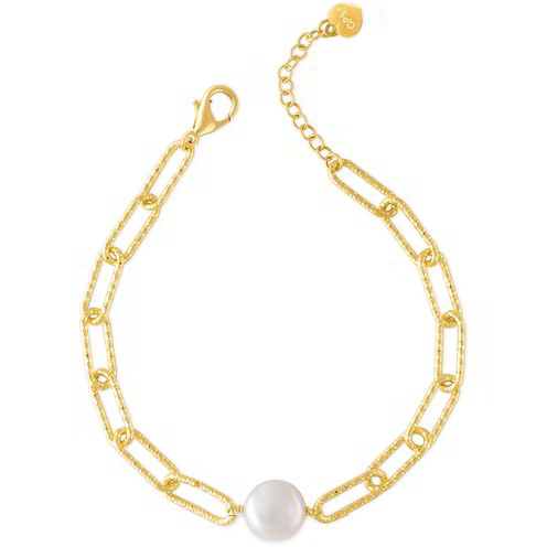 OPSOBJECTS Bracciale Donna Wonder Trendy - Acciaio Con Smalto E Cristalli - Regalo Perfetto (cod. OPSBR-660)