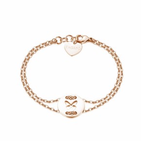 S'Agapõ Bracciale Donna In Acciaio 316L Con Cuore, Doppio Filo, Collezione Be My Always - SBM23 - 3