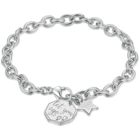 S'Agapõ Bracciale Donna, Bracciale Componibile in Acciaio e Vetro Colorato | Collezione Happy - SHAC63