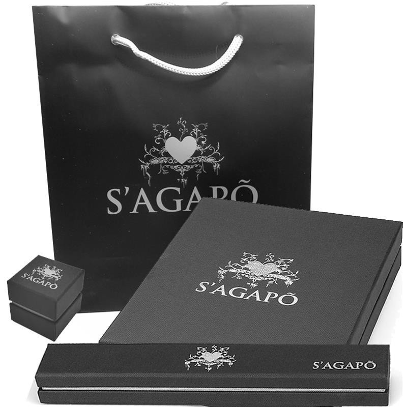 Sagapo Coppia Bracciali Amicizia e Sfere acciaio Donna SHAC11 SHAR16 S'agapo