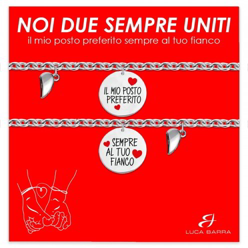 Bracciale Doppio Luca Barra Simboli - BK2593