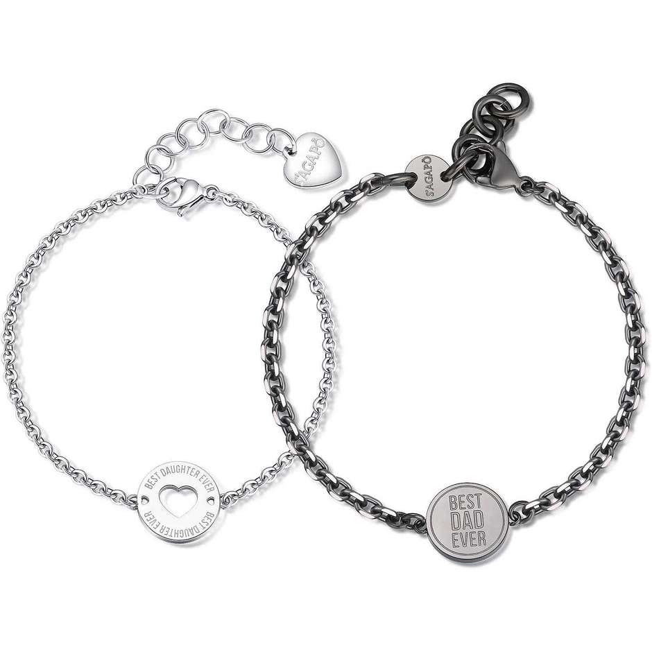 Bracciale Doppio S'Agapò Me + You - SEY15