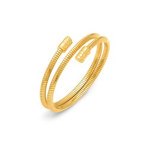 Bracciale Raspini Tubogas Croco Doppio Piccolo Dorato - 12546