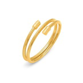 Bracciale Raspini Tubogas Croco Doppio Piccolo Dorato - 12546