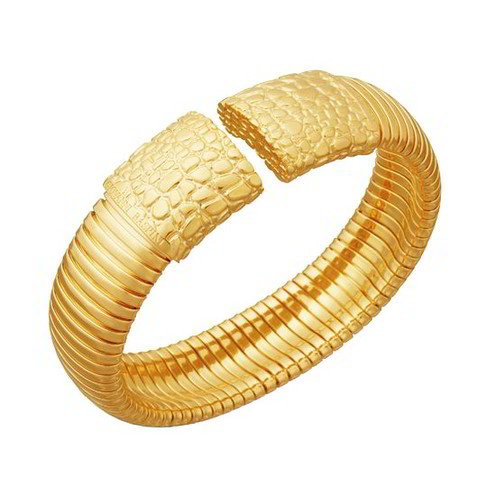 Bracciale Raspini Tubogas Croco Dorato Grande - 12331