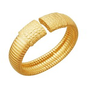 Bracciale Raspini Tubogas Croco Dorato Grande - 12331 Bracciale Raspini Tubogas Croco Dorato Grande - 12331